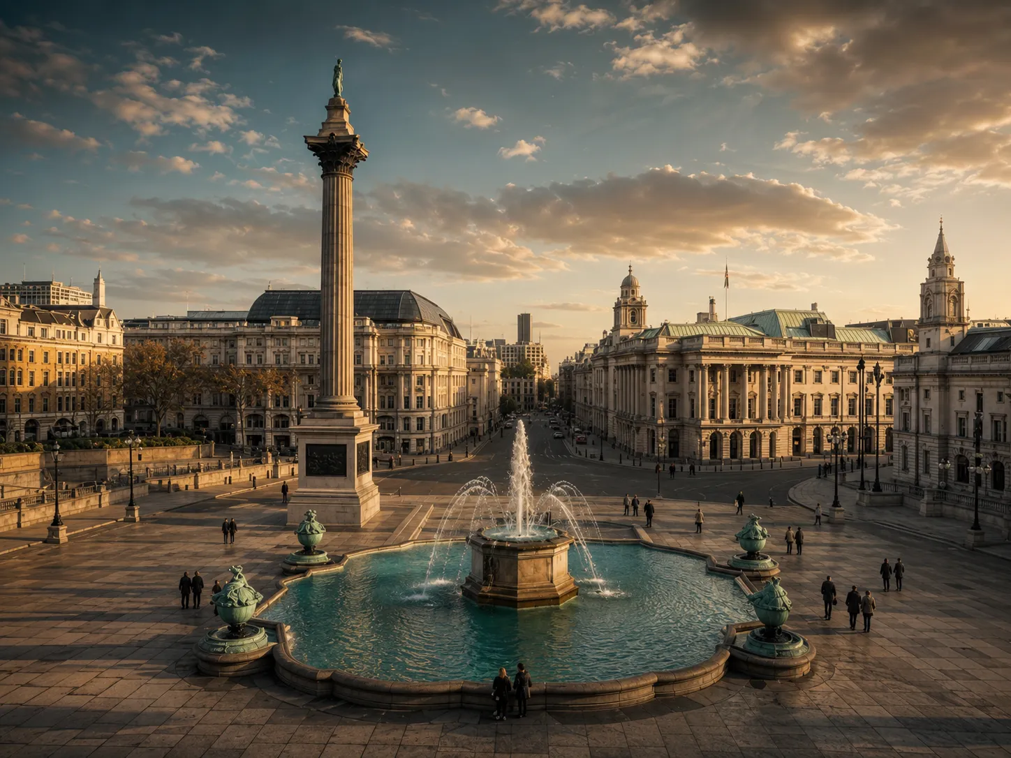 Trafalgar Square in the West End